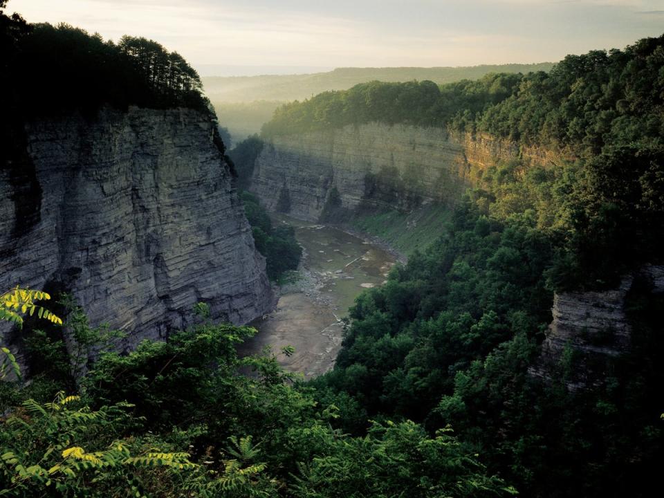 Letchworth State Park near Finger Lakes in New York (NYSDED-NYS Dept. of Economic Dev.)