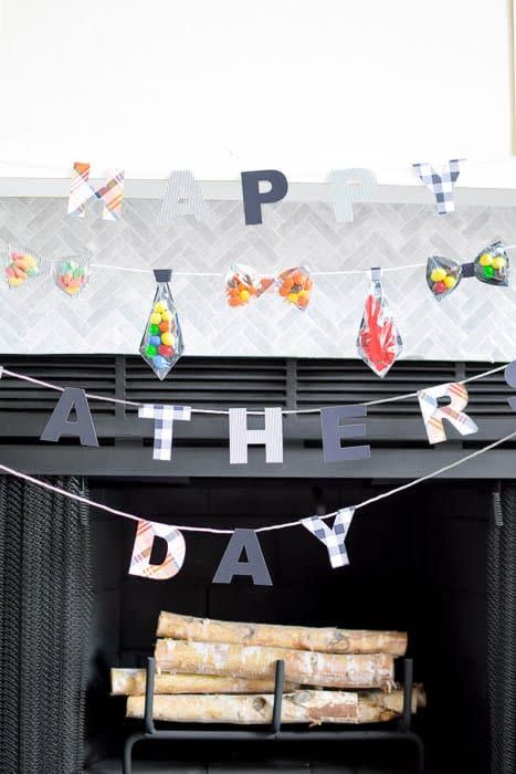 fathers day decorations candy banner