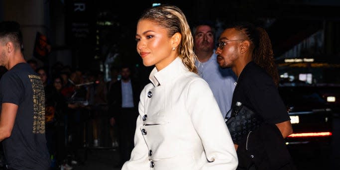 new york, new york september 21 zendaya is seen in the upper west side on september 21, 2024 in new york city photo by gothamgc images