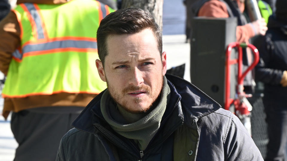 Jesse Lee Soffer BTS directing Chicago PD