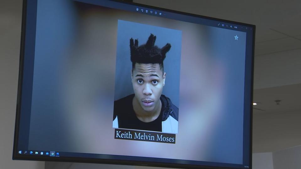 Keith Melvin Moses, 19, is accused of a string of shootings in Orange County.