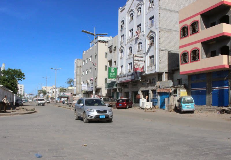 A view of a street during a curfew amid concerns about the spread of the coronavirus disease (COVID-19) in Aden