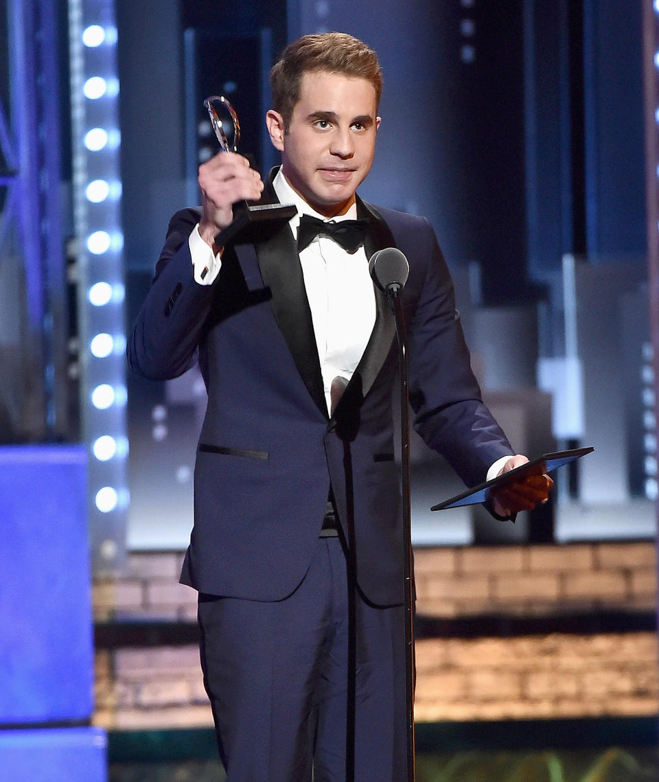 Ben PLatt at the 2017 Tony Awards