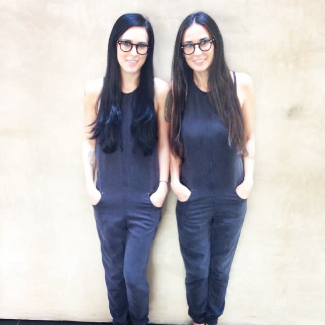 Not only are celeb daughters lucky enough to win the genetic lottery, some of them are practically their mothers' doppelgängers. But just like us mere mortals, they're not sure how to feel about being just like their parents. "That moment when you realize you actually are becoming your mother," Rumer Willis captioned a twinsie Instagram pic with mom Demi Moore. We don't think that's the worst realization ever, so here are nine more celeb mother-daughter duos who look eerily alike: <strong> 1. Reese Witherspoon & Ava Phillippe</strong> Ava gets her good looks from both parents (dad is Reese's ex-husband Ryan Phillippe), but she's truly been Reese's mini-me since day one. Now that she's 15, Ava's resemblance to her mom is more evident than ever, and she takes after the <em>Hot Pursuit </em>star in more than just the looks department. "This is so dumb, but the other day Ava said, 'Well, Mom, you said that drinking water with lemon is good for my body,'" Reese recalled to <em>Glamour</em> magazine. "I burst into tears going, 'Oh my God, you listen to me!' Parenting triumph." <strong>NEWS: Reese & Ava Take Amazing Mother-Daughter Trip to Italy </strong> <strong>2. Meryl Streep & Mamie Gummer</strong> Getty Images There is no doubt that Mamie is Meryl Streep's girl -- she looks exactly like the famous actress! The 31-year-old has even followed in her mom's footsteps. The two will star as a fictional mother-daughter duo in the upcoming movie <em>Ricki and the Flash</em>, but it's not their first time appearing together on the big screen. Mamie's first role was in 1986's <em>Heartburn</em> -- a <em>New York Times</em> reviewer deemed her "an inordinately cute baby" and "already accomplished enough to steal scenes even from Miss Streep" (at the time, Mamie was credited as Natalie Stern, which explains the confusing yet adorable compliment) -- and she played a younger version of her mother in 2007's <em>Evening</em>. <strong>3. Lisa Bonet & Zoë Kravitz</strong> Getty Images Lisa's cool girl attitude lives on in Zoë, her daughter with ex Lenny Kravitz -- but it's hard not to bask in hippie vibes when you're born in Venice, California, and raised in Los Angeles' hippie enclave of Topanga Canyon. Growing up the daughter of two of the most famous bohemians in the world wasn't easy -- Zoe, now 26, struggled with anorexia and bohemia in her teens -- but the <em>Dope</em> star is appreciative of the opportunities that've come from her parents' success. "My mother's a... beautiful woman, and I think, in some way, I felt intimidated by that sometimes," Zoë told <em>Complex</em> magazine. <strong>4. Goldie Hawn & Kate Hudson</strong> Getty Images Not only are both blondes goofy and lovable, romantic comedy queen Goldie passed the charming crown right down to her daughter. Kate shot to fame with 2000's <em>Almost Famous</em> and continued to steal America's hearts in romcoms like <em>How to Lose a Guy in 10 Days</em>, <em>Bride Wars</em> and <em>Something Borrowed</em>. Though she didn't always think they looked alike, Kate is now proud when people tell her she looks like Goldie. "The relationship between mother and daughter is very complex and to be able to talk about the importance of the relationship is something that I look forward to," Kate explained to the <em>Associated Press</em>. "It really informed such a huge part of who I am and the confidence that I have as a woman. It really does come from the closeness that I have with mommy. Now as I get questions about mom it's so much deeper and so much more complex that I look forward to sharing that more and more with people." <strong>PHOTOS: Goldie & Kate Flaunt Amazing Beach Bods</strong> <strong> 5. Cindy Crawford & Kaia Gerber</strong> The supermodel doesn't look like she's aged a day, and her daughter clearly has those same amazing genes. At just 13, Kaia is already modeling -- with both her mother’s blessing and wisdom, of course. "She knows so much about it," Kaia said of the modeling world to <em>Teen Vogue</em>. "I think it would be hard for her to be on set and not say things like, 'Psst, Kaia, put your elbow up.'" <strong>6. Madonna & Lourdes Leon</strong> Getty Images She may not be dancing on stage like her groundbreaking mom, but Lourdes has taken after Madonna in a myriad of other ways. She's equally as poised and outspoken, and the two even collaborated professionally on the aptly named clothing line Material Girl. The successful venture debuted in 2010, when Lourdes was just 13. The two are so close that Madonna was devastated when her oldest child, now 18, left home to attend the University of Michigan, but the "Ghosttown" singer is happy to know she's still needed. "My sister said it to me when her son went away. I was like, 'Oh my God, you're being so dramatic.' She was, like, bawling and bawling," Madonna told Ellen DeGeneres. "And then my daughter left me, and I fell into the deepest depression. And I'm always so happy when she calls me and she says, 'Mommy, I miss you,' or, 'I need you to rub my head.'" <strong>PHOTOS: Mother/Daughter Doppelgängers </strong> <strong>7. Susan Sarandon & Eva Amurri Martino</strong> Getty Images Eva's good looks and acting chops come straight from her mama, and the two have an incredibly close relationship -- they've taken pole dancing classes together (yes, really), and when Eva gave birth to her daughter (Susan's first grandchild!) last August, the now 30-year-old wanted her husband <em>and</em> mom there for the delivery. They also shared screen time in 2002's <em>The Banger Sisters</em> and a 2007 episode of <em>Friends</em>, and the two played the younger and older versions of an inappropriate teacher in Adam Sandler's 2012 flick <em>That's My Boy</em>. <strong>8. Catherine Zeta-Jones & Carys Douglas</strong> Getty Images Catherine and husband Michael Douglas keep their kids out of the public eye, but a rare appearance in Jerusalem on June 18 confirmed what we all suspected -- their 12-year-old daughter Carys looks just like her mother. After all, if those smiles don't tell you there’s a family resemblance, nothing will! In 2013, Catherine explained to the U.K.'s <em>Telegraph</em> that she's become choosy with acting roles because "these are such precious years to me [with my kids]. You never get them back." <strong>PHOTO: Catherine Zeta-Jones’ Kids Are All Grown Up </strong> <strong>9. Bette Midler & Sophie Von Haselberg</strong> Getty Images Sophie is unmistakably Bette's little lady -- just look at those cheeks! Like mom, the Yale drama grad is also an actress, but she hit the stage later in life than some of her fellow famous offspring -- the 28-year-old made her New York stage debut last year in <em>Billy & Ray</em>, a play helmed by Bette's <em>Beaches</em> director Garry Marshall. “Acting was something I always knew I was going to do, but I didn't for a long time because of my mom,” Sophie told the <em>New York Post</em>. "You know you will always be compared to your parent." When your parent is the famous Divine Miss M, that’s not the worst thing! You know what they say -- like mother, like daughter!