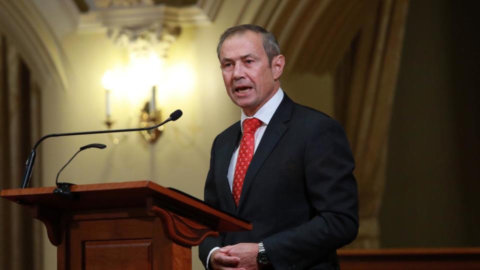 Premier Roger Cook told reporters he was not happy about the level of collobaration between agencies in the lead up to the woman’s death. Picture: NCA NewsWire /Philip Gostelow