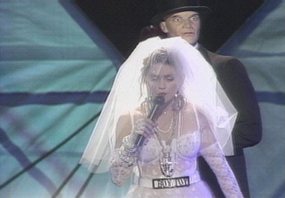 Madonna performs at the 1984 MTV Video Music Awards. Photo by MTV (Via MerlinFTP Drop)