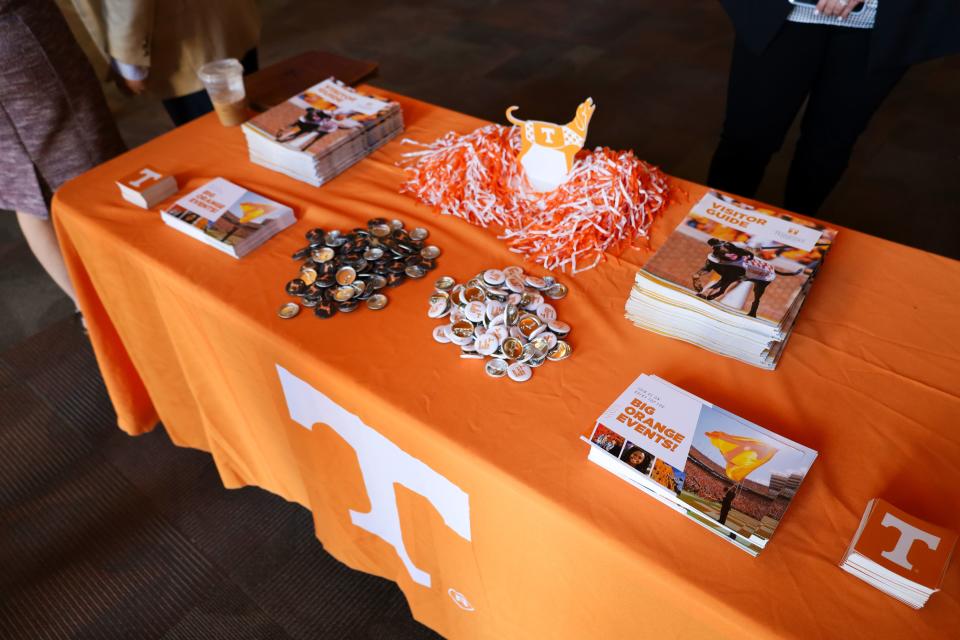 University of Tennessee swag displayed at Father Ryan High School in Nashville.