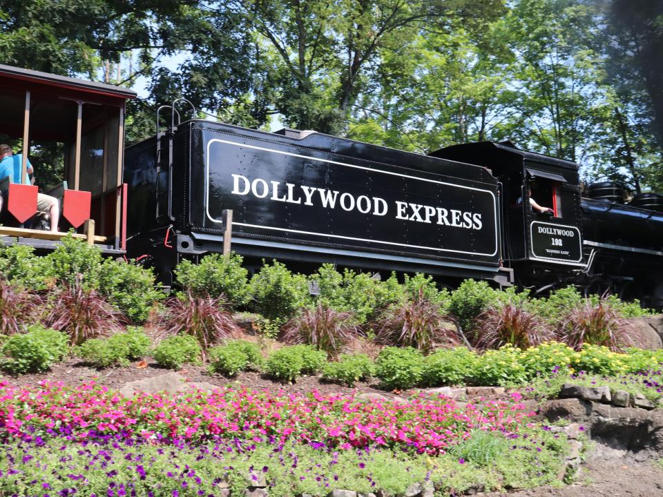 The Dollywood Express train at Dollywood.