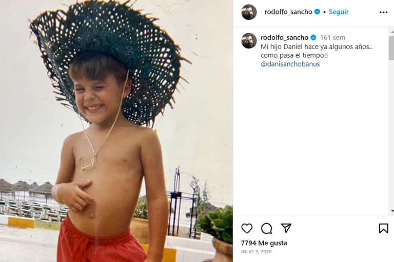 Daniel Sancho es hijo del reconocido actor español Rodolfo Sancho