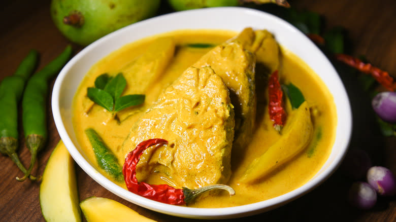 Keralan fish molee curry
