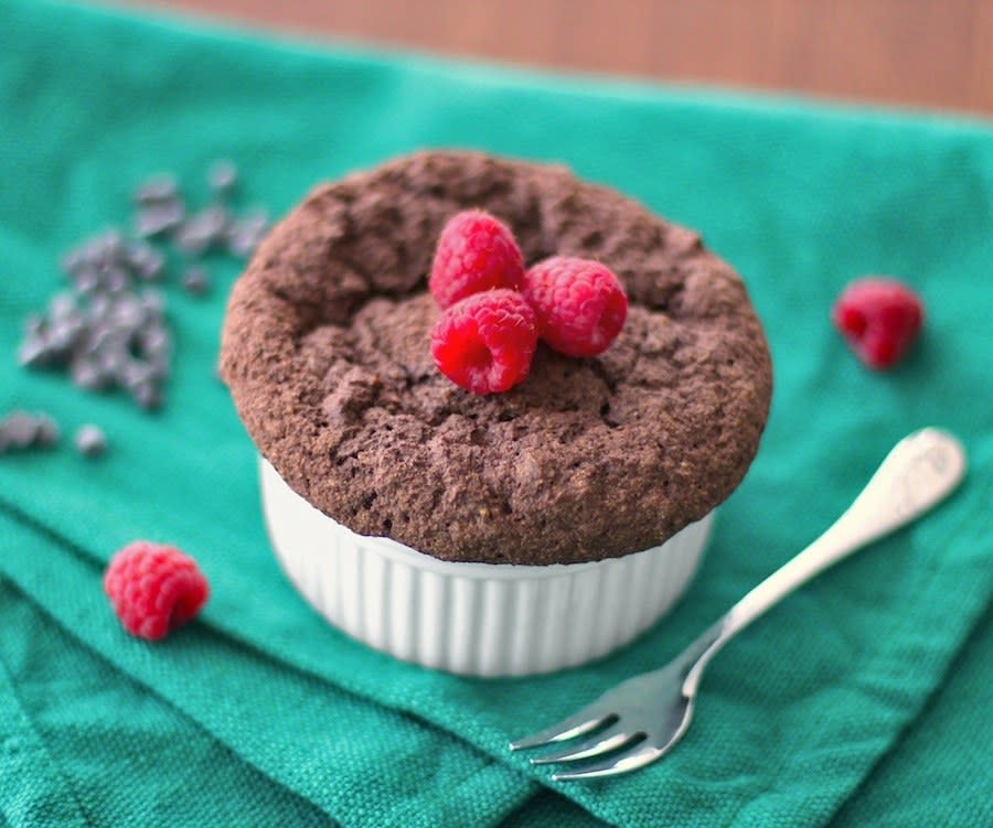 Chocolate Muffin With Peanut Butter Frosting from Desserts With Benefits