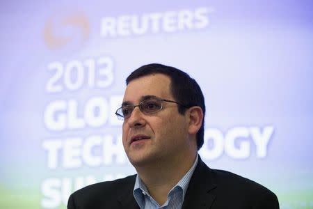 Dave Goldberg, former chief executive of SurveyMonkey, who died in an accident in May will be replaced by Bill Veghte. REUTERS/Stephen Lam