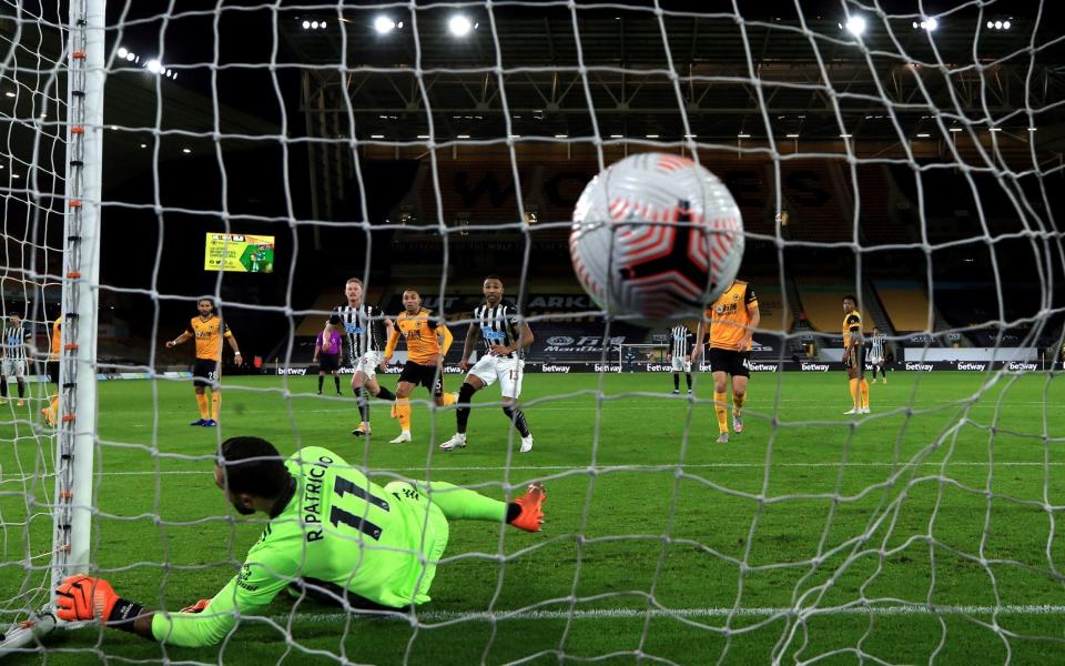 Rui Patricio was beaten at his near post by Jacob Murphy - PA