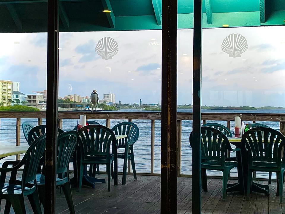 Waterfront view from inside Our Deck Down Under in Port Orange.