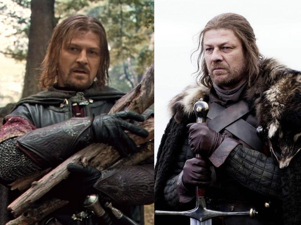 Sean Bean Lord of the Rings The Fellowship of the Ring and Game of Thrones HBO New Line Cinema 