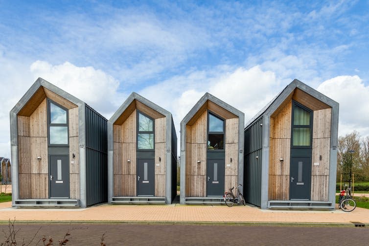 Eco-friendly tiny houses in NIjkerk, Netherlands.