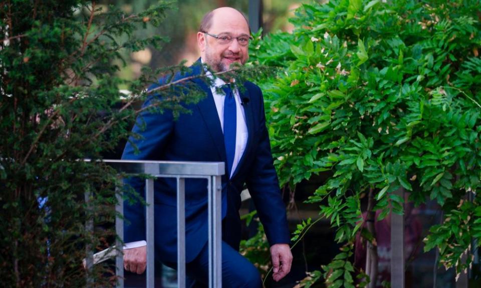 Germany’s Social Democratic party candidate for chancellor Martin Schulz.