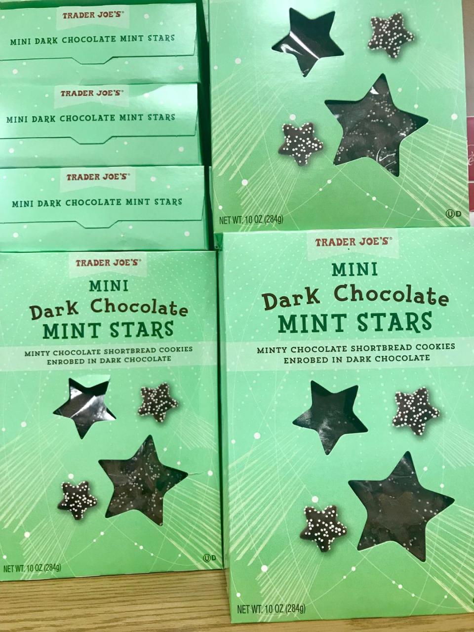 23) Dark Chocolate Mint Stars