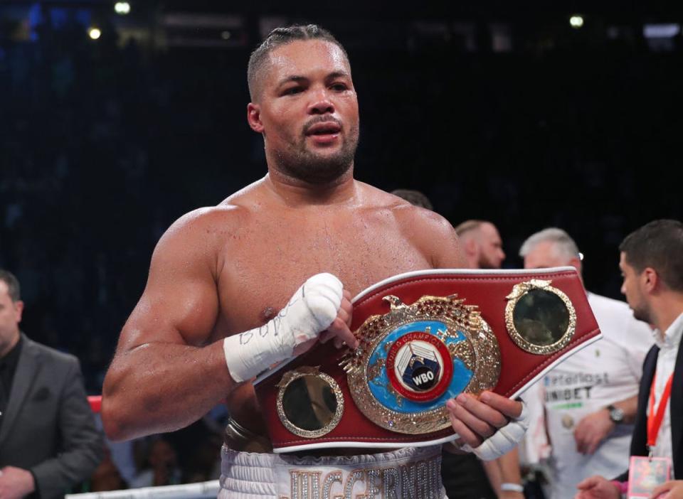 Joyce became interim WBO heavyweight champion by beating Parker (Getty)