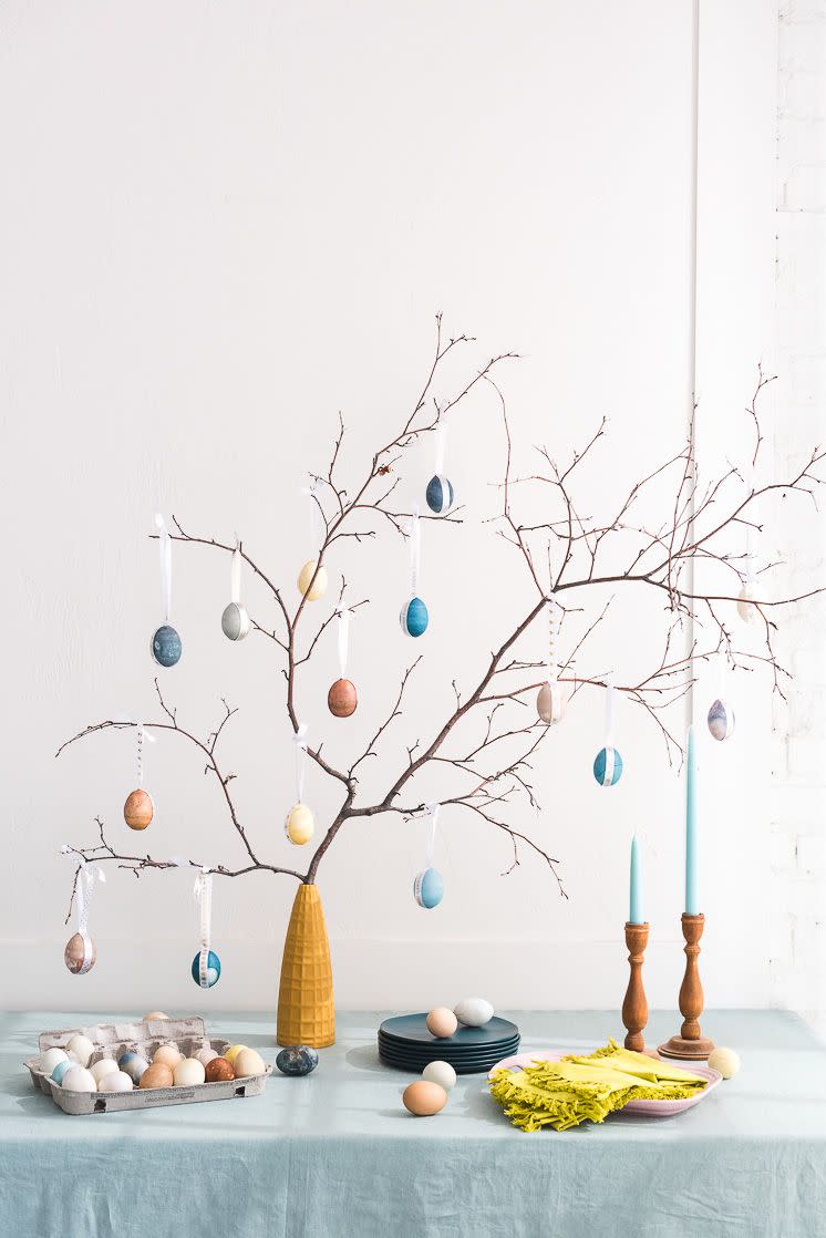 21) Naturally Dyed Easter Egg Tree