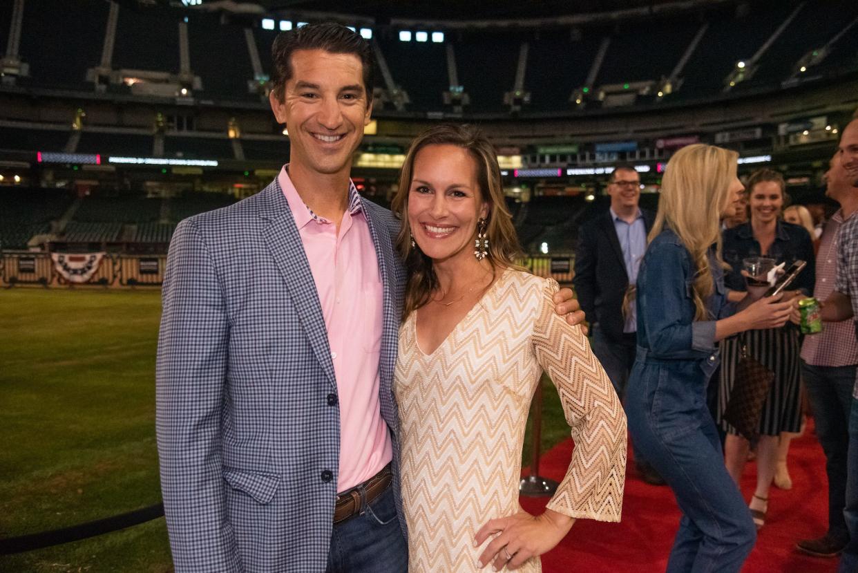 Arizona Diamondbacks GM Mike Hazen and his wife, Nicole.