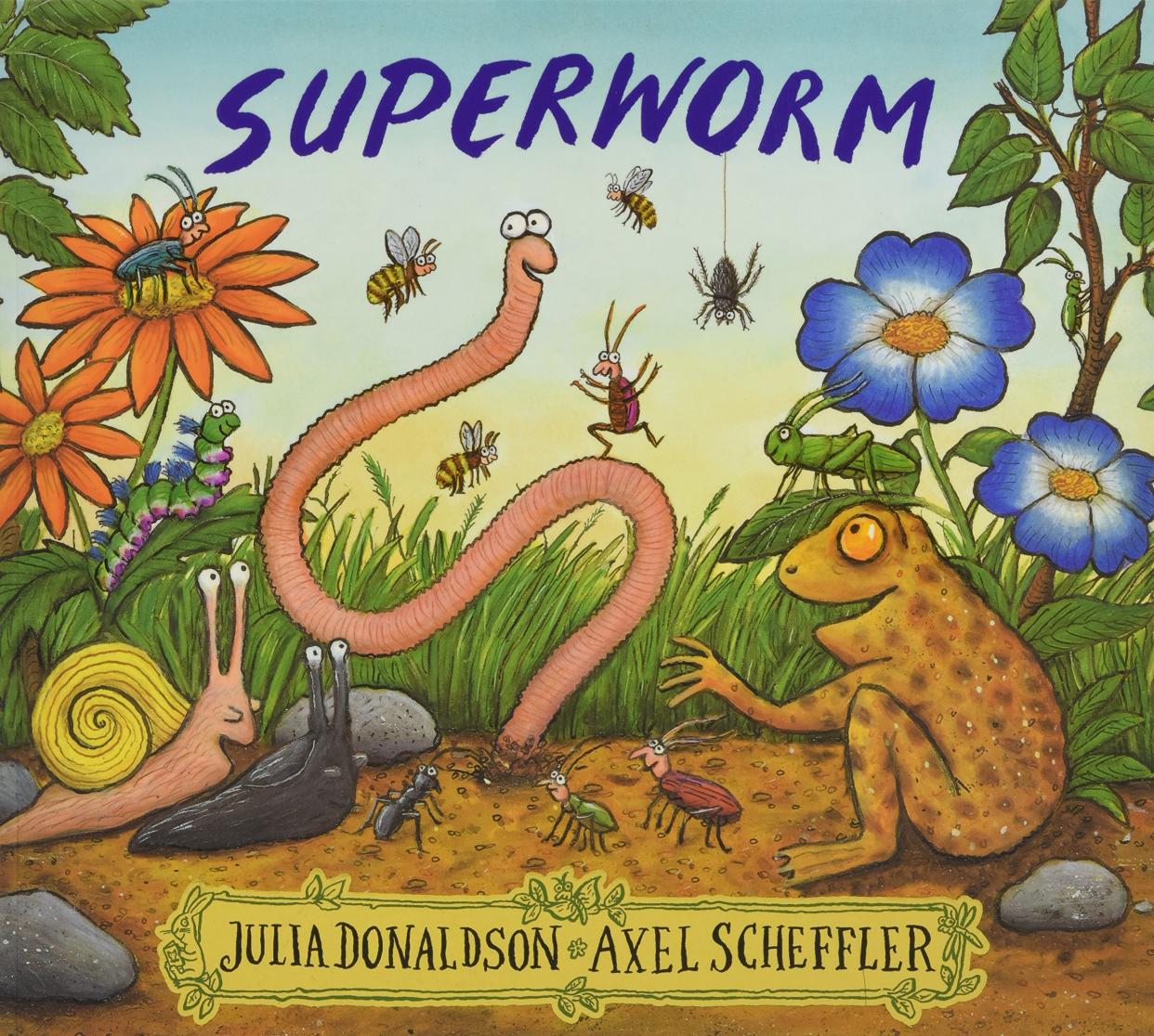 Superworm book cover (Julia Donaldson/Axel Scheffler/PA)