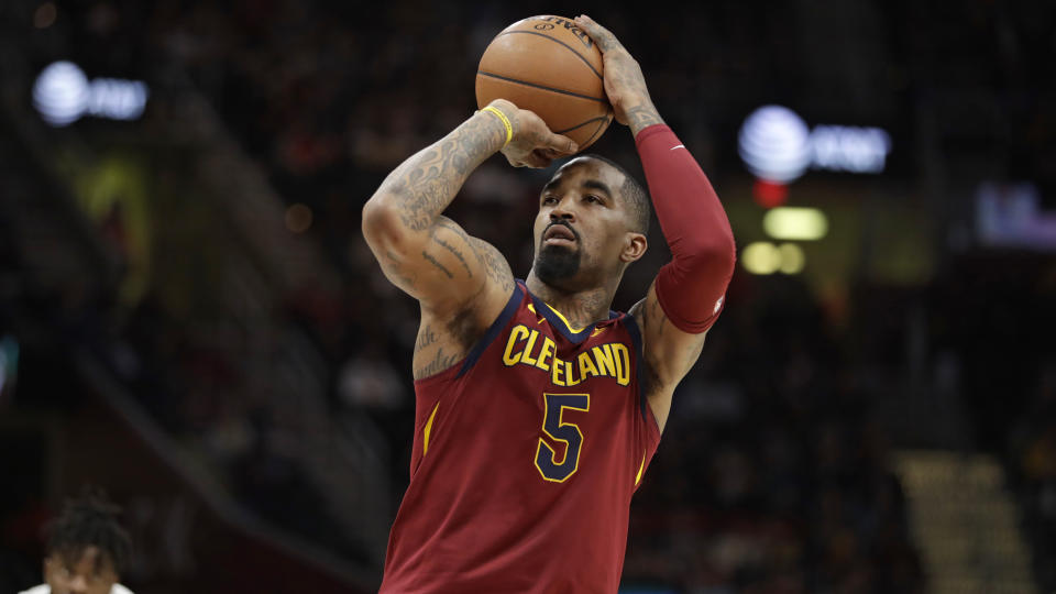 J.R. Smith will find himself out of the lineup Thursday. (AP Photo/Tony Dejak)