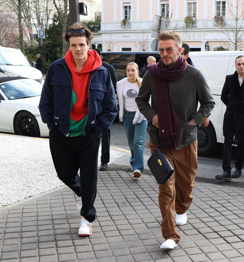 Cruz was in Paris alongside his father for Fashion Week