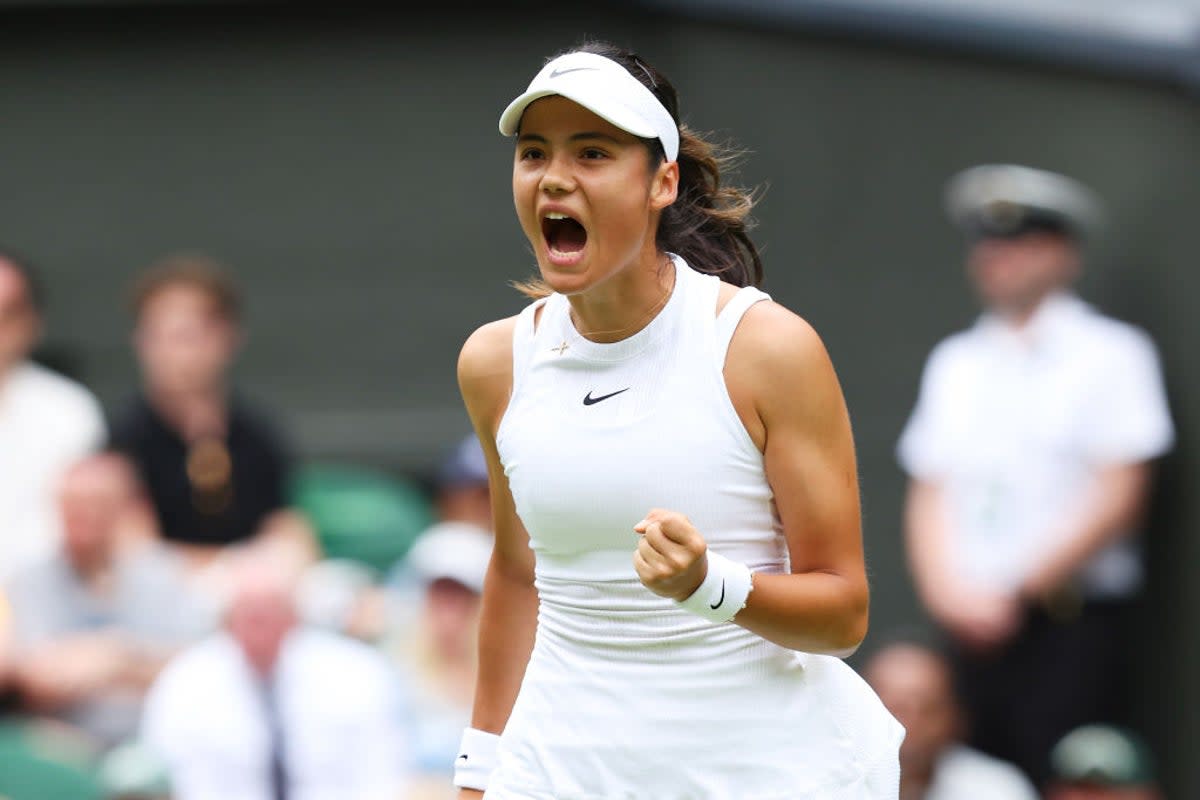 Emma Raducanu won her opening match of her Wimbledon return on Monday (Getty Images)