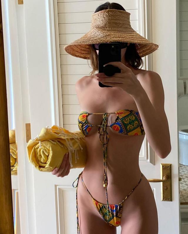 Kim Kardashian Dior Bikini on July 4 2018