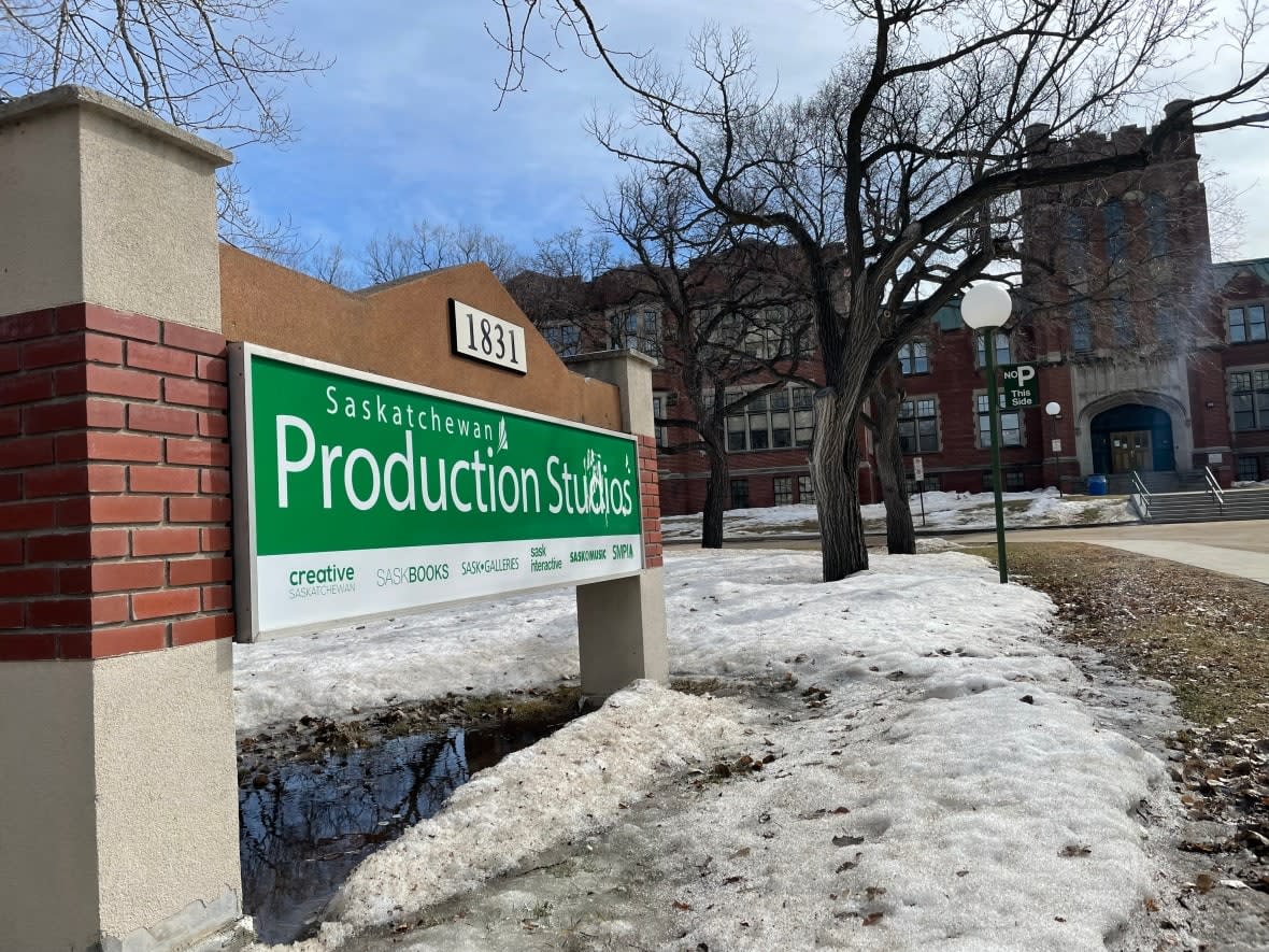 The John Hopkins Regina Soundstage is now home to a new piece of technology, an LED wall similar to what is used by major production companies. Members of Saskatchewan's film industry says the wall will give the province a competitive edge over other locations in North America. (Richard Agecoutay/CBC News - image credit)