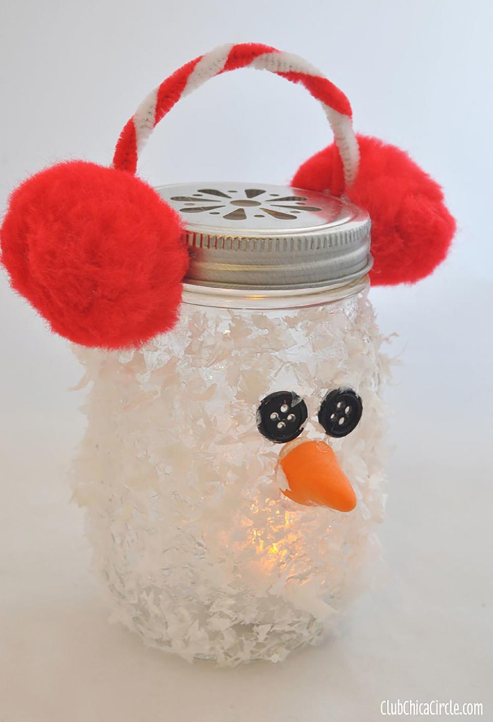 Snowman Luminary