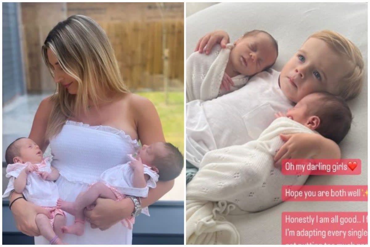 Dani Dyer has revealed how she is getting on as a mother-of-three  (Instagram @danidyerxx)