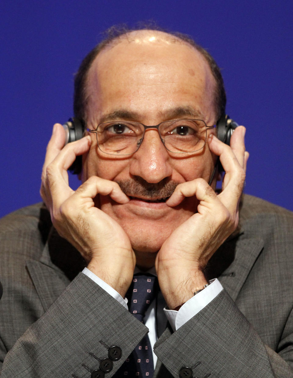 Minister of Oil from Kuwait Hani Abdulaziz Hussain listens to a speech during a seminar of the Organization of the Petroleum Exporting Countries, OPEC, at Vienna's Hofburg palace, Austria, on Thursday, June 14, 2012. OPEC ministers are coming into a meeting Thursday deeply divided over how much crude to pump, with Saudi Arabia keen to keep a lid on prices, rival Iran pushing to cut production and Iraq expected to back Iran, its longtime foe under Saddam Hussein. (AP Photo/Ronald Zak)