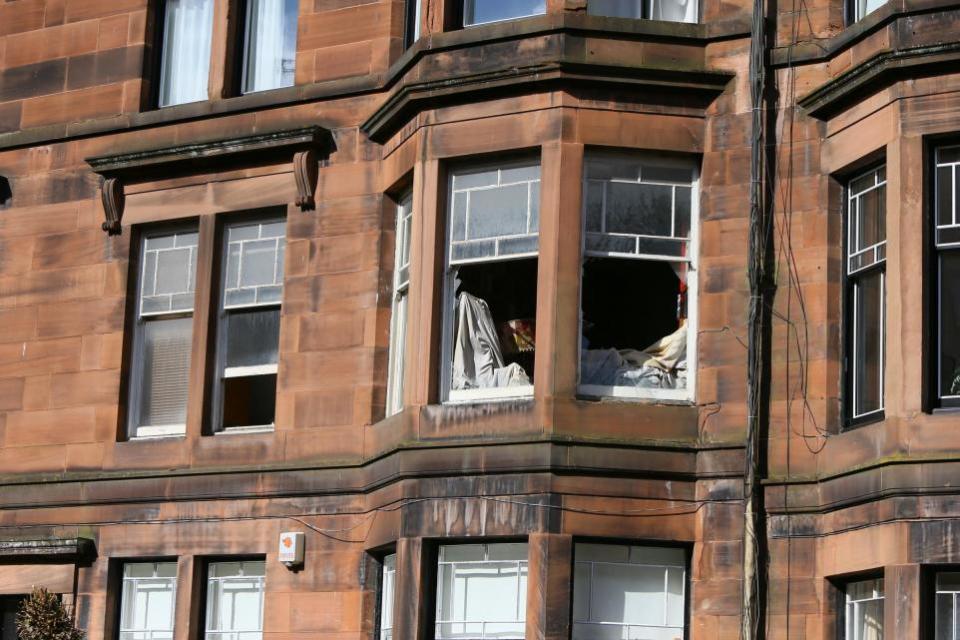 The Herald: Fire gutted the flat