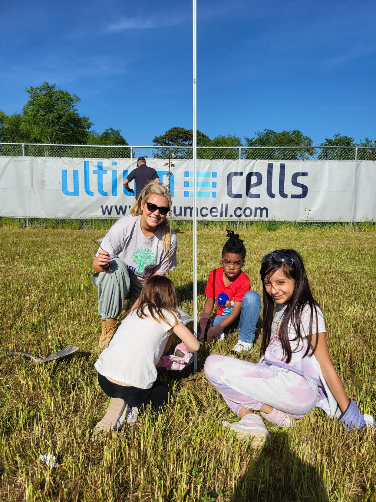 To celebrate Earth Day this year, Ultium Cells, their trade partners, and children from the Boys and Girls Club of South Central Tennessee planted trees around the 2.8 million square foot battery cell plant.