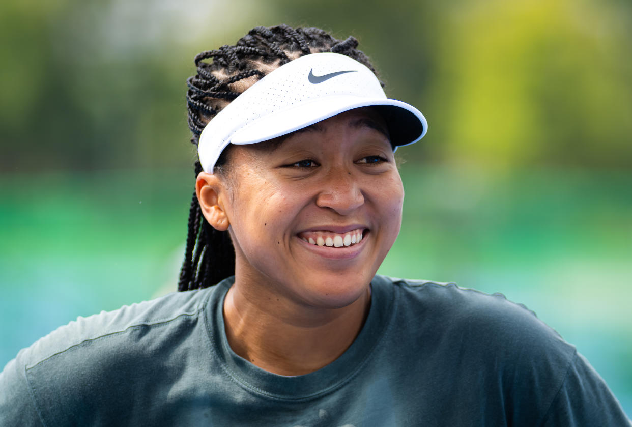 TOKYO, JAPAN - SEPTEMBER 19: Naomi Osaka of Japan during practice on Day 1 of the Toray Pan Pacific Open at Ariake Coliseum on September 19, 2022 in Tokyo, Japan (Photo by Robert Prange/Getty Images)