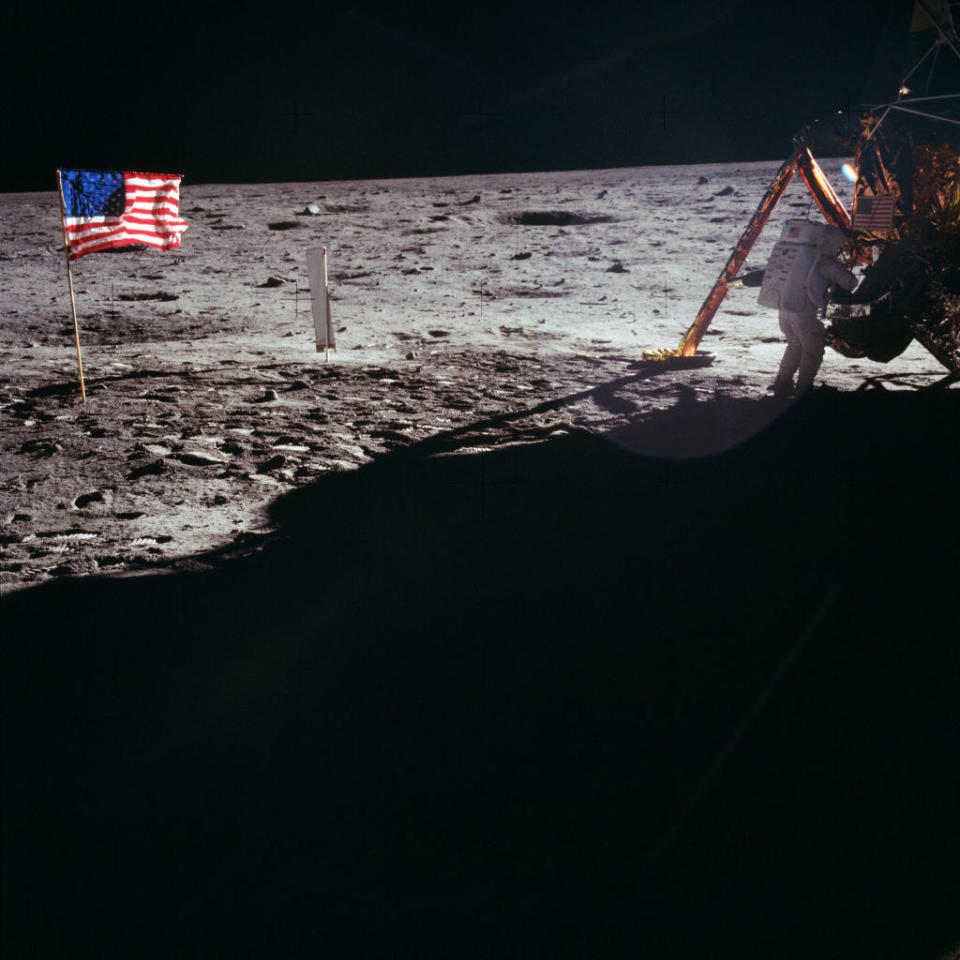 A flag on the moon