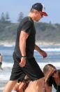 The star was spotted at the beach in Byron Bay on Good Friday.