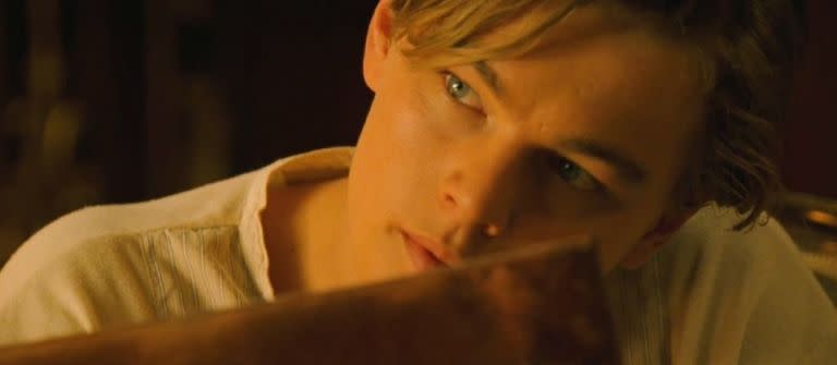 DiCaprio ad-libbed during the "Draw me like one of your French girls" scene.