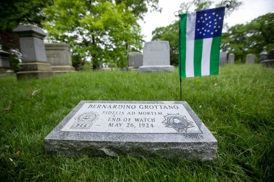 Detective Grottano was buried in a plot at Green-Wood Cemetery without a headstone 100 years ago. Michael Nagle