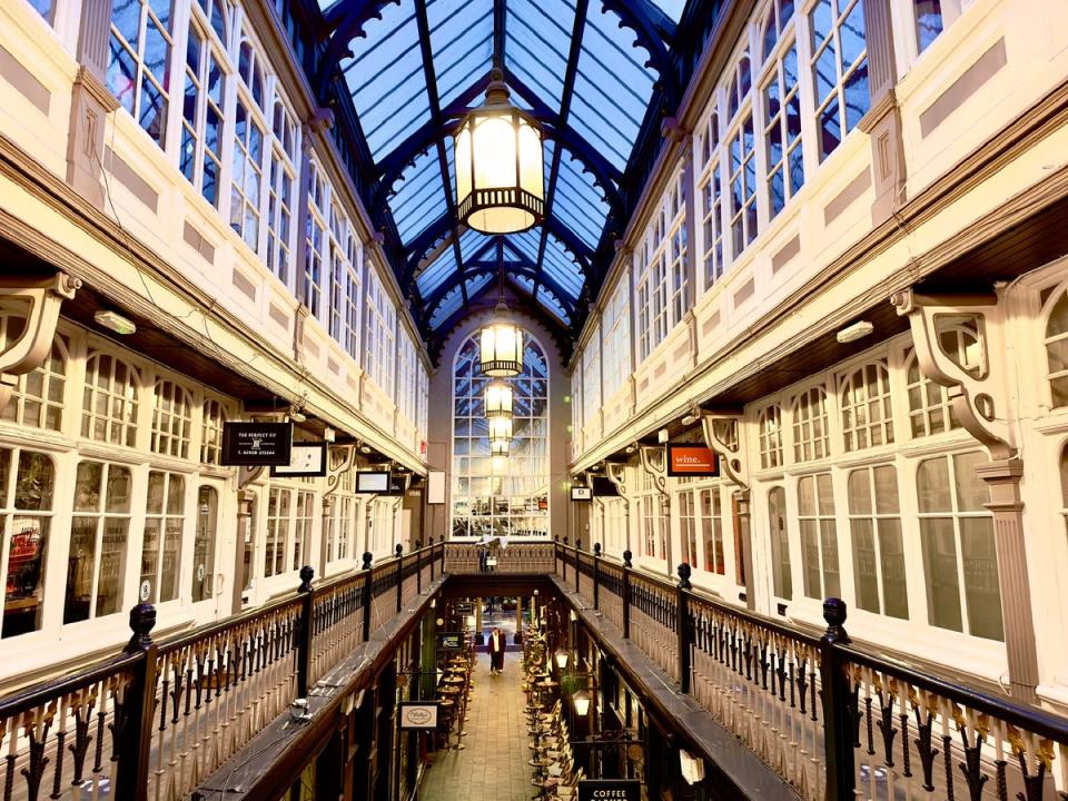 Some of Cardiff’s finest shops are found within the warren of arcades (Getty/iStock)