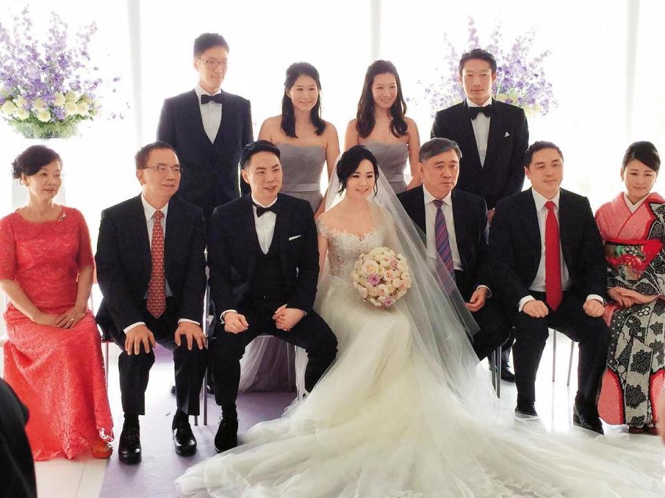 王思涵2015年與黃健維在北海道結婚，胞兄王泉仁與麻衣也參加，但兄妹2人婚姻都出現問題。（讀者提供）