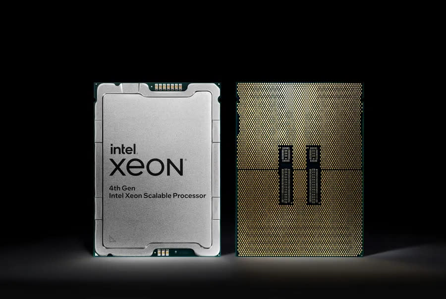 第4代Intel Xeon可擴充處理器，提供全球擁有最多內建加速器的中央處理器。 圖/英特爾提供