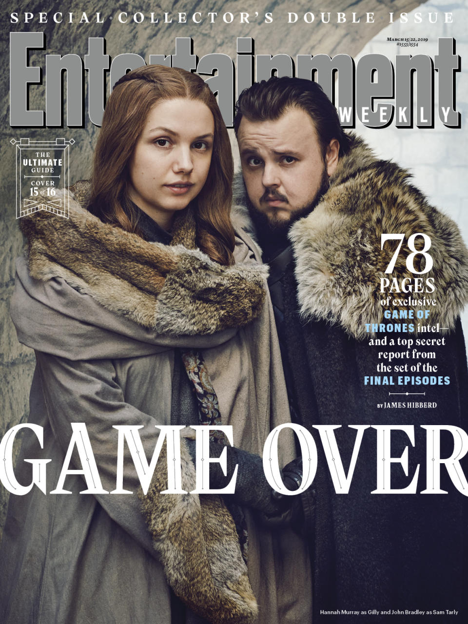 Samwell Tarly and Gilly (Photo: Marc Hom for EW)