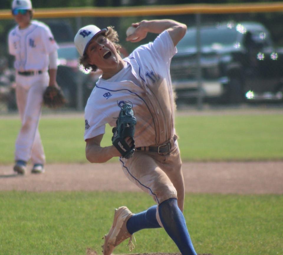 Two-time all-state pitcher Connor Wallace returns as a senior for Inland Lakes this spring. Wallace is one of several area baseball players to keep an eye on in the 2024 season.