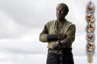 <p>If the grayscale doesn’t kill him, it’s a fair bet that he’ll do something stupid to win Dany’s love and die in the attempt. How is this guy related to eternal badasses Jeor and Lyanna Mormont?<br><br>(Photo Credit: HBO) </p>