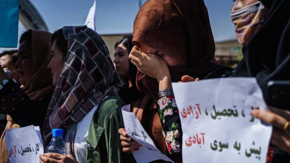 Mujeres en una protesta