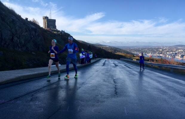 Runners are eager to get back on the roads, with the Cape to Cabot 20K race set for October.  (Jeremy Eaton/CBC - image credit)