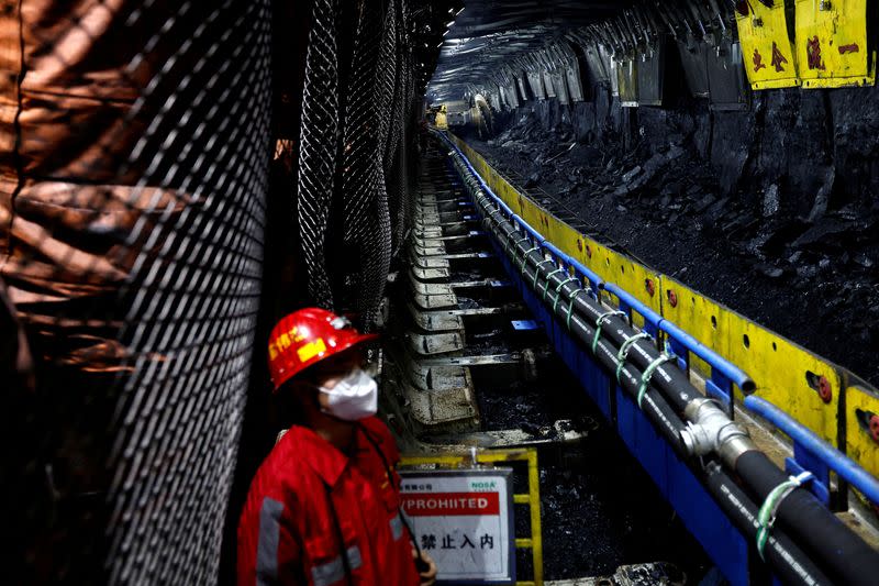 FILE PHOTO: Huawei-organised media tour to coal mines in Shenmu, Yulin city of Shaanxi province, China